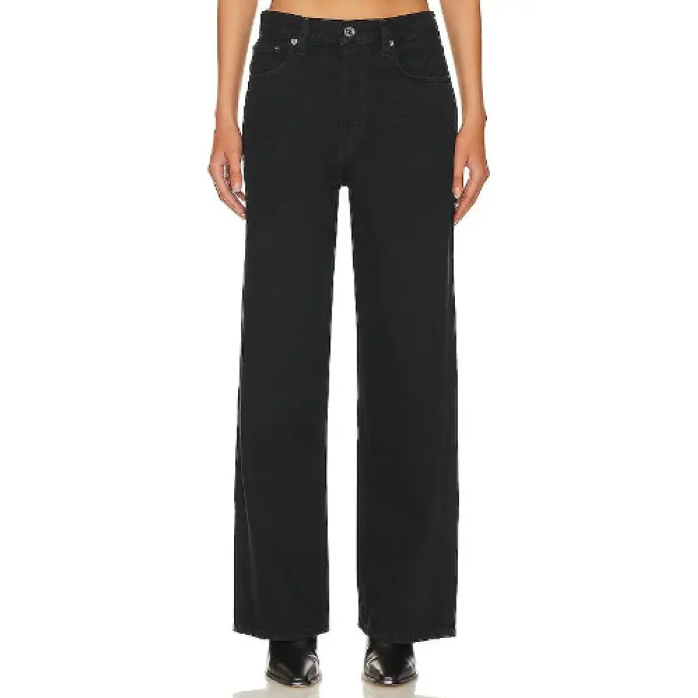 Agolde Klassieke Denim Jeans Black Dames