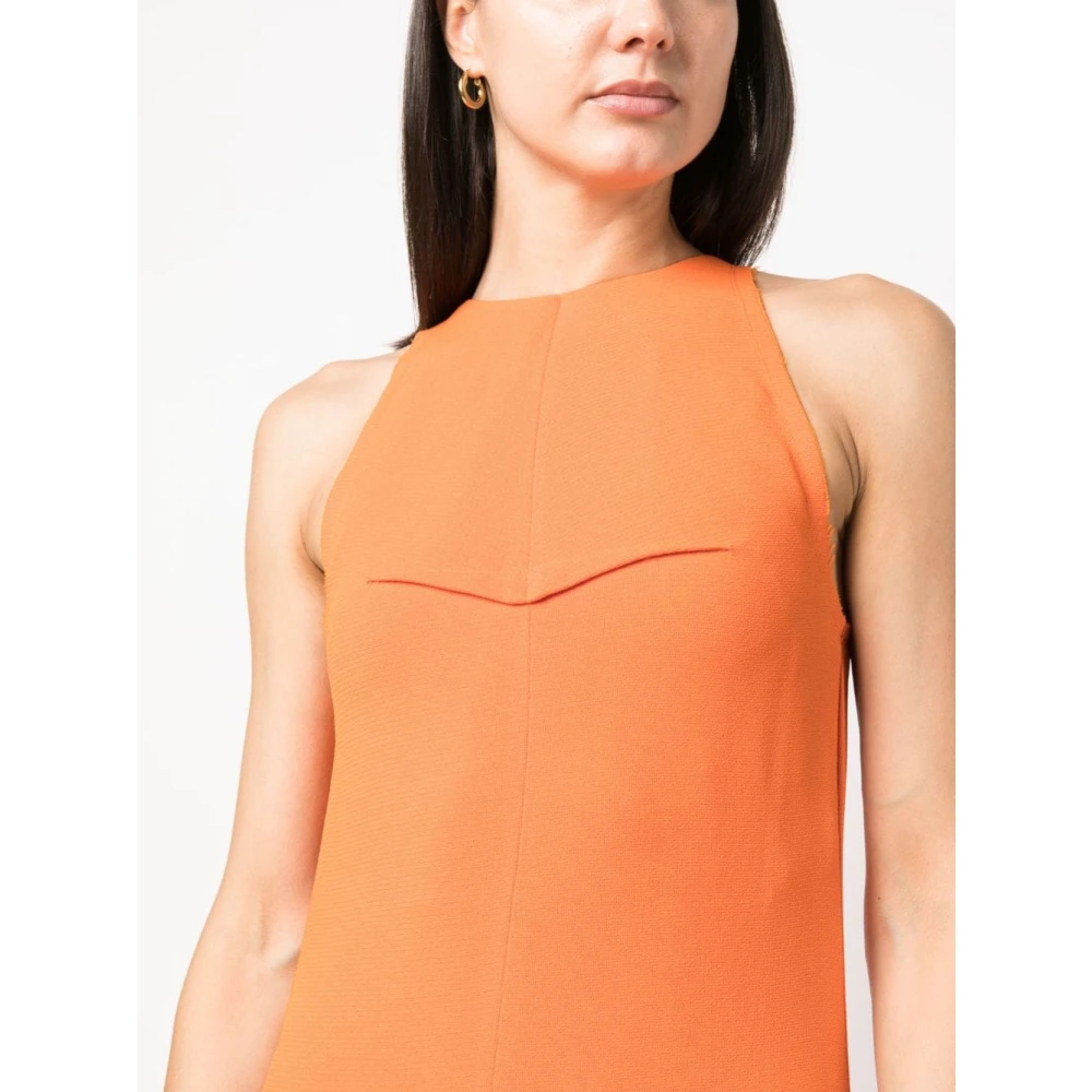 Lanvin Maxijurk met ruches Orange Dames