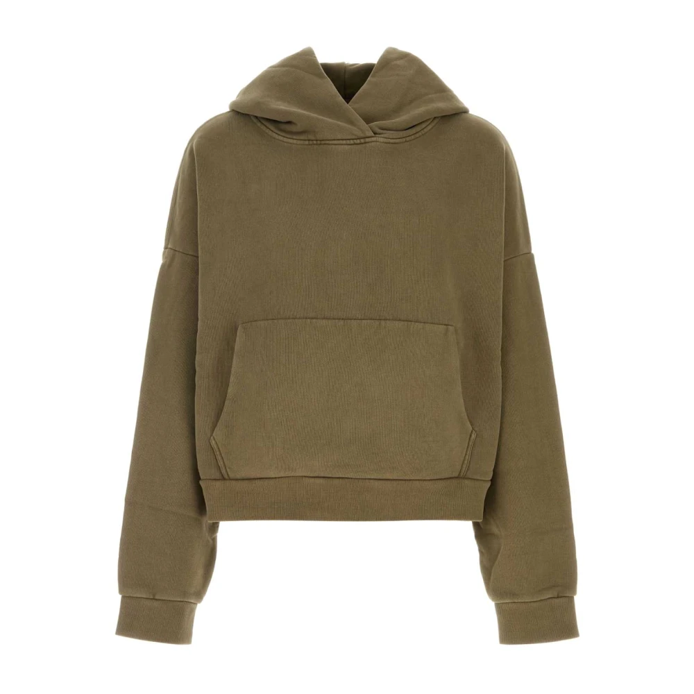 Oversize Army Green Bomulls Sweatshirt