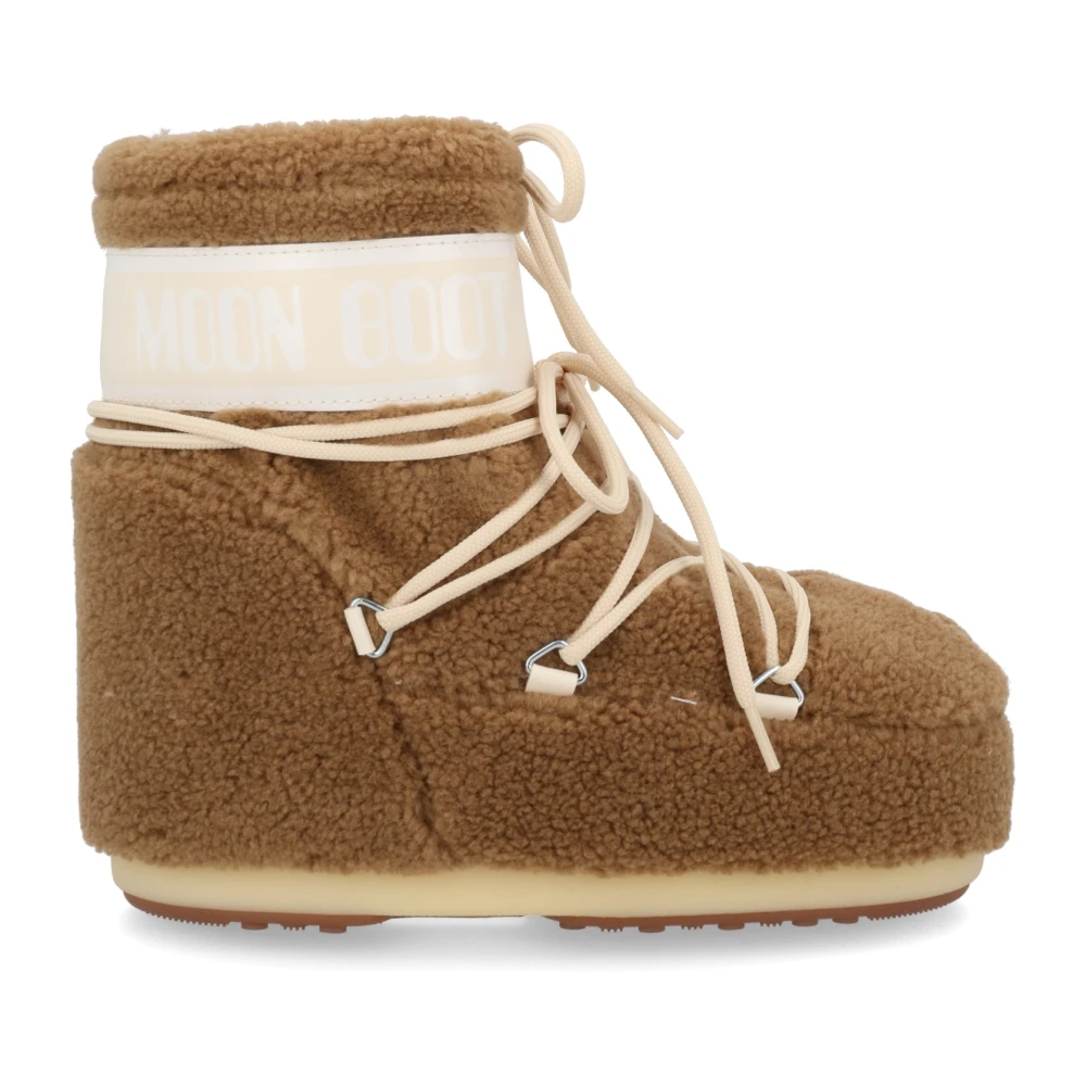 Moon Boot Women's Low Insulated Fleece Snow Boots - Camel - Size 36/38 - Image 8