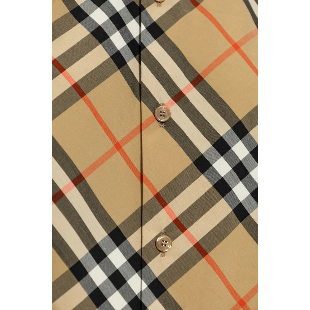 Burberry Op maat gemaakt geruite overhemd Beige Dames