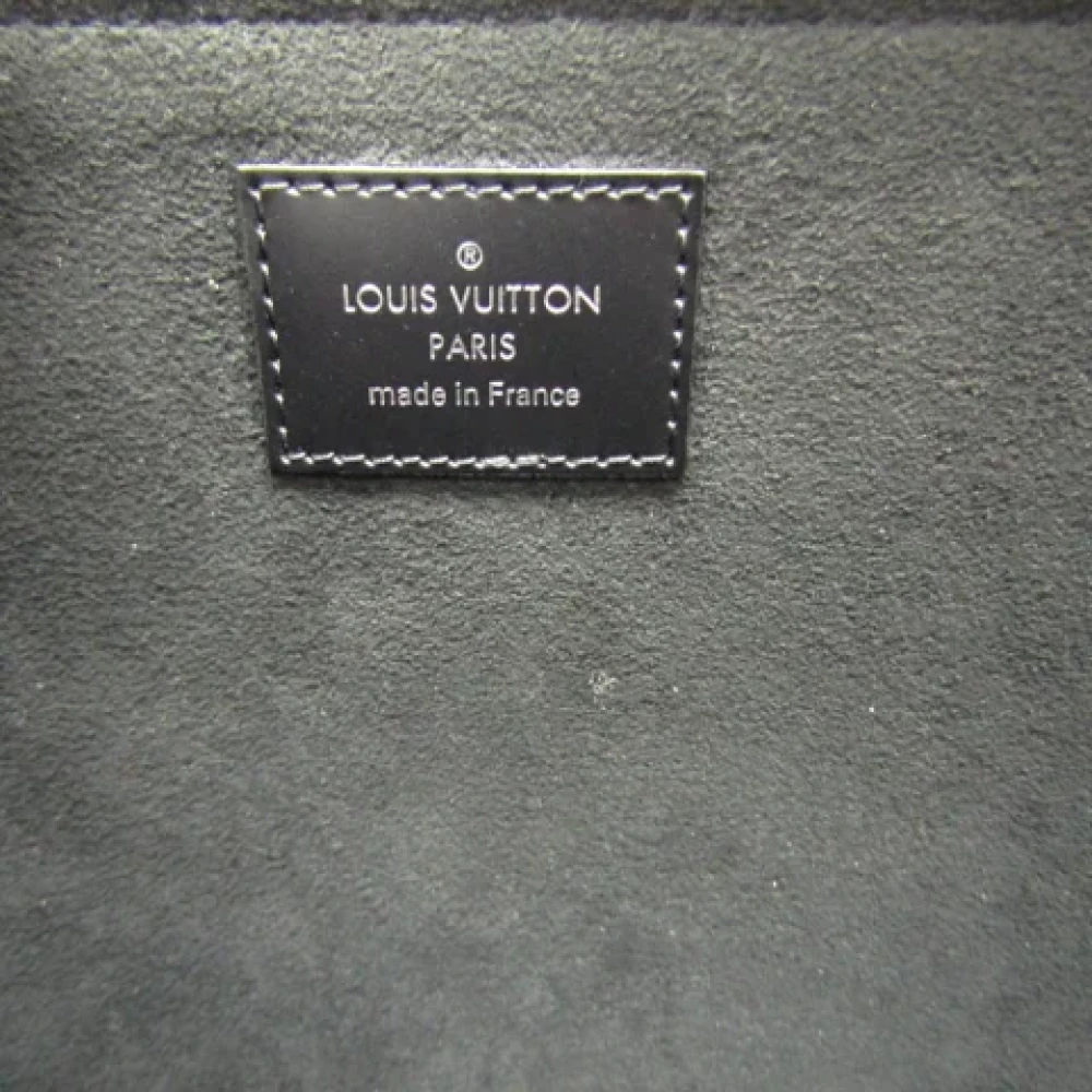 Louis Vuitton Vintage Pre-owned Leather clutches Gray Dames