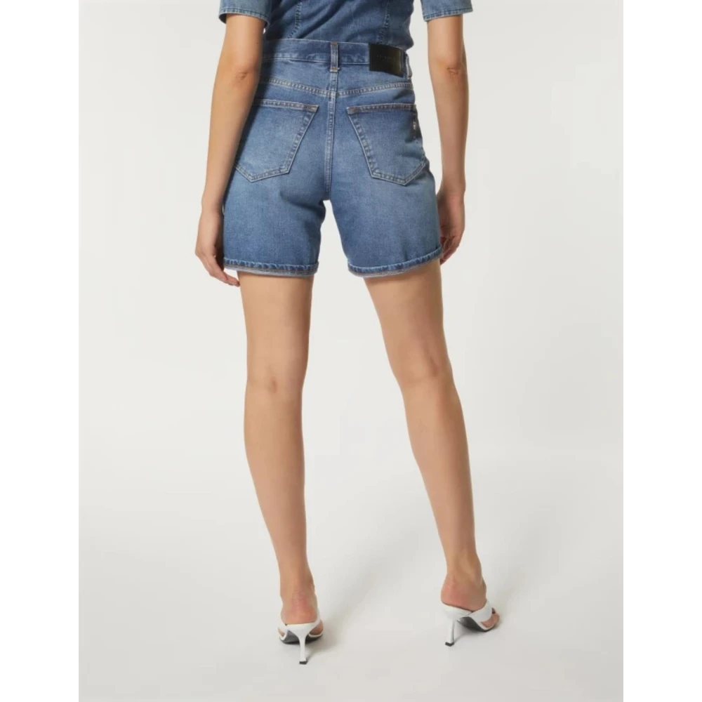 Dondup Stella Lungo Shorts Blue Dames