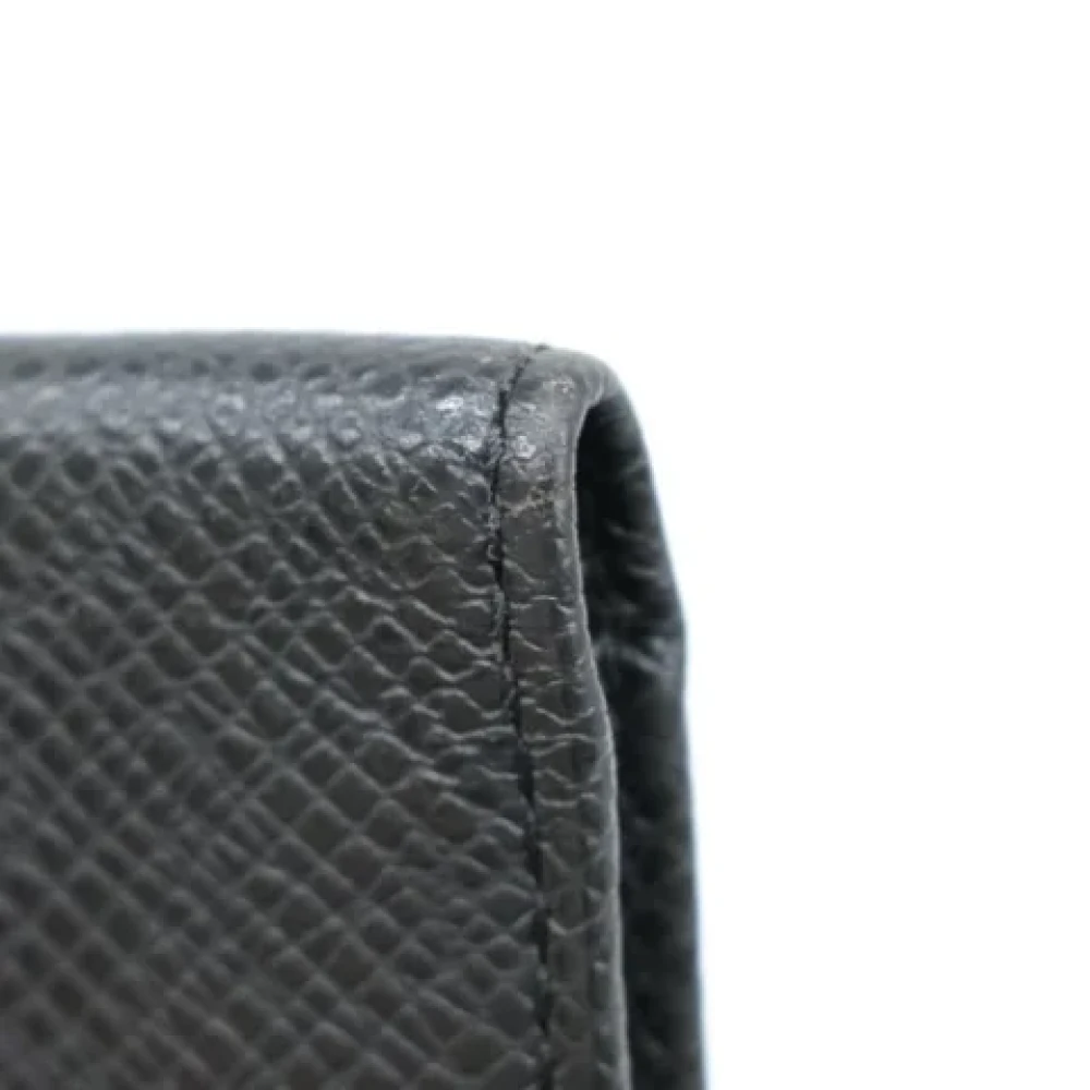 Louis Vuitton Vintage Pre-owned Leather wallets Black Heren
