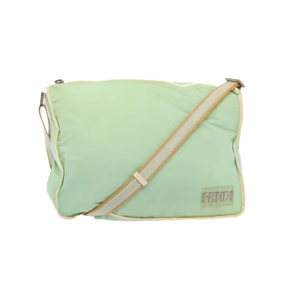 Fendi Vintage Pre-owned Nylon fendi-bags Green Dames