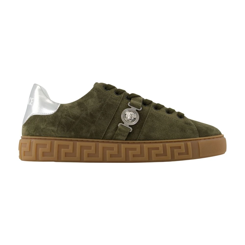 Versace Greca Embellished Sneakers Heren Schoenen Groen