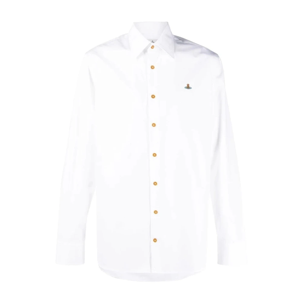 Vivienne Westwood Slim Fit Cotton Ghost Shirt White Heren