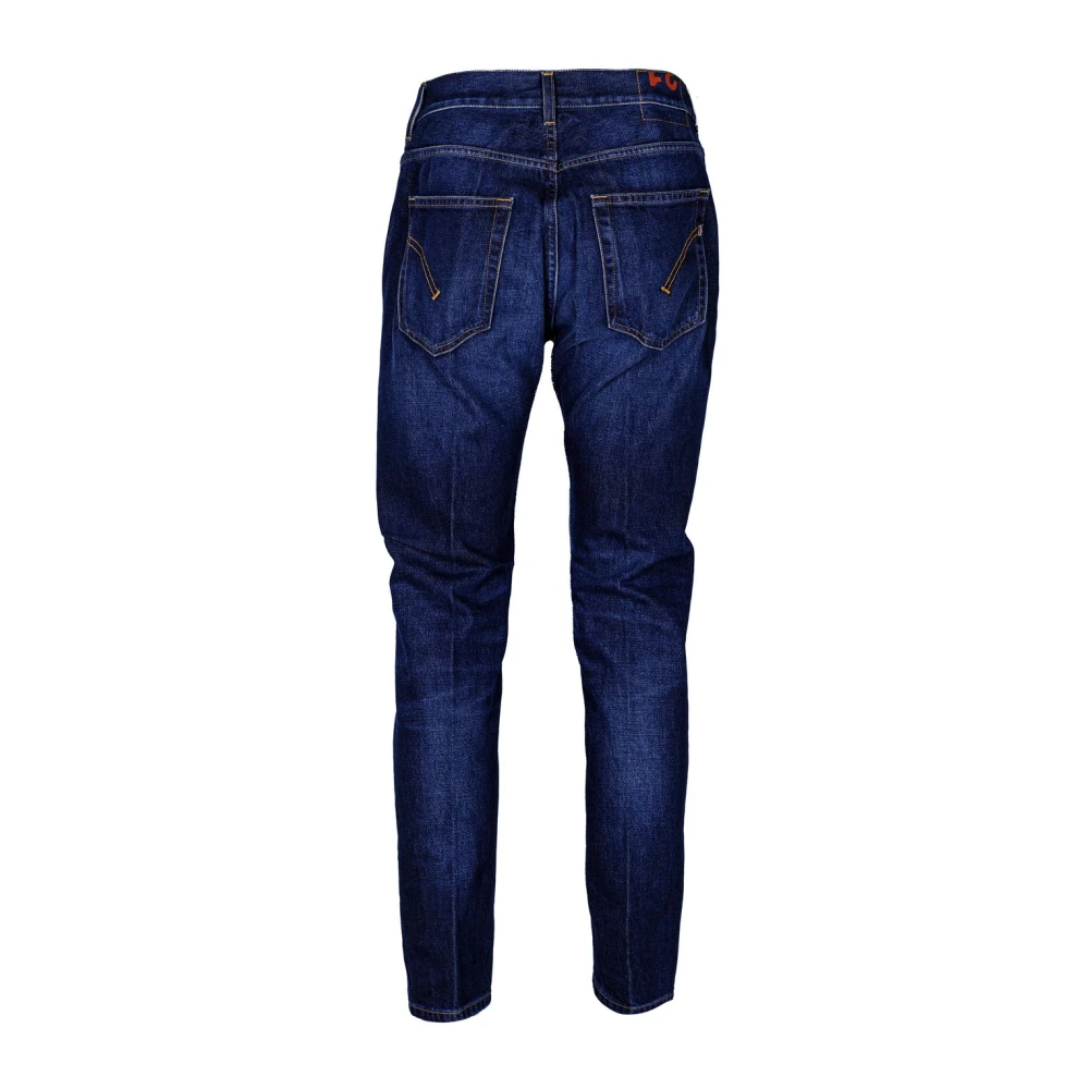 Dondup Heren Denim Wortel Slim Enkel-Lengte Jeans Blue Heren