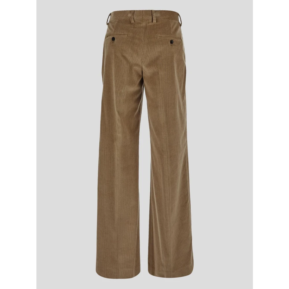 Lardini Klassieke broek van katoen en kasjmier Beige Dames