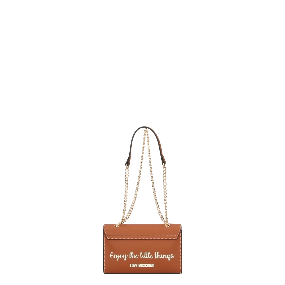 Love Moschino Multicolor Schoudertas Verstelbare Band Orange Dames