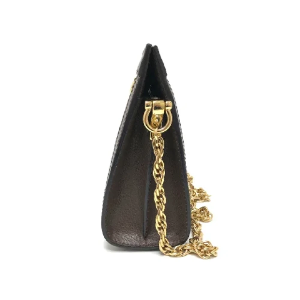 Gucci Vintage Pre-owned Fabric gucci-bags Brown Dames