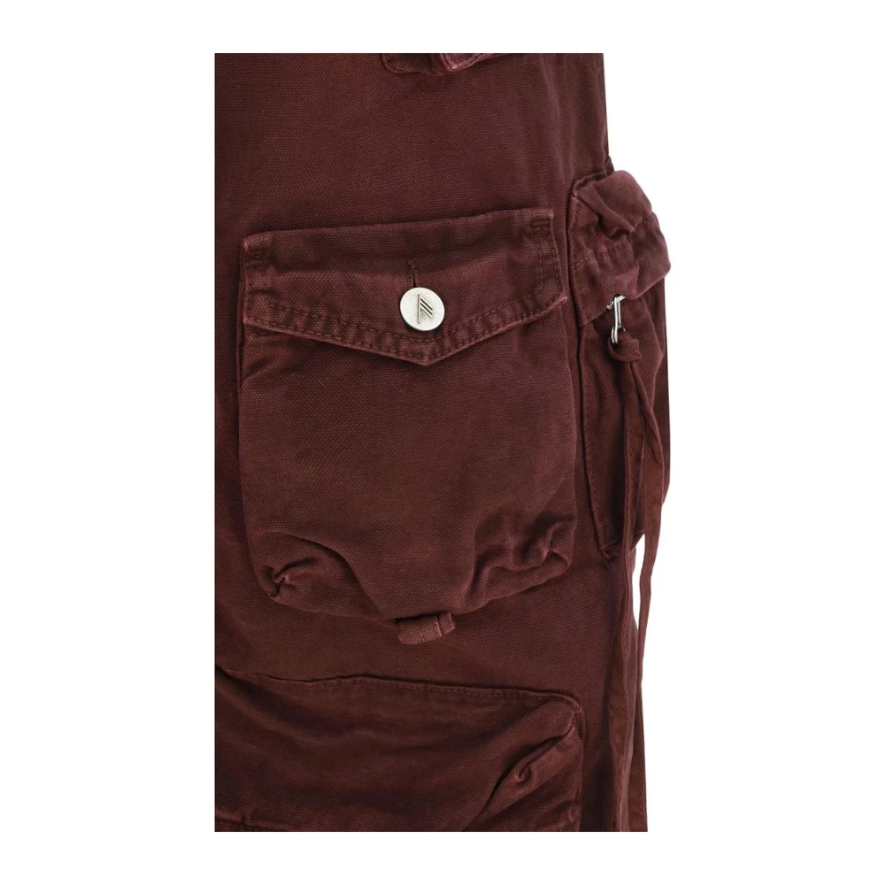 The Attico Cargo Broek met Meerdere Zakken Red Dames