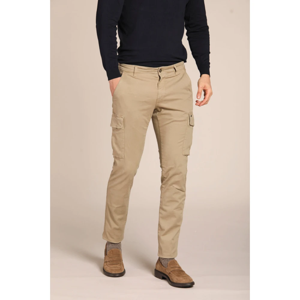 Mason's Extra Slim Fit Cargo Broek Beige Heren