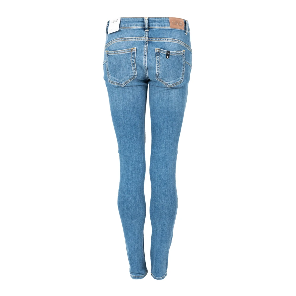 Liu Jo Slim Fit Button-Fly Jeans Blue Dames