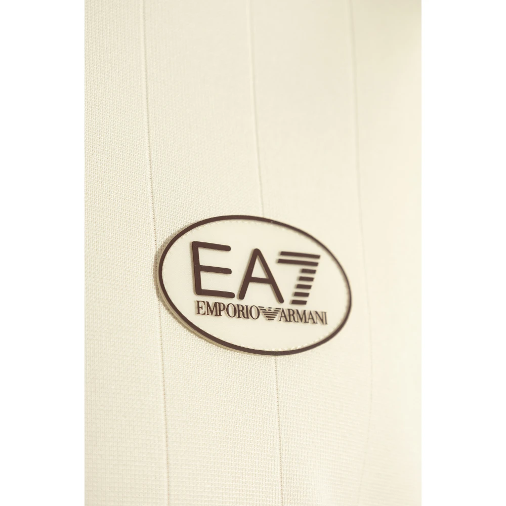 Emporio Armani EA7 T-shirt met logo Beige Heren