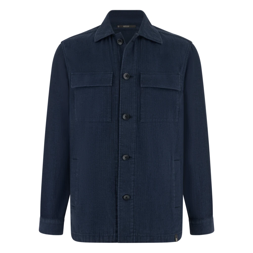 Boggi Milano Hombre Azul Chaquetas, Talla: L