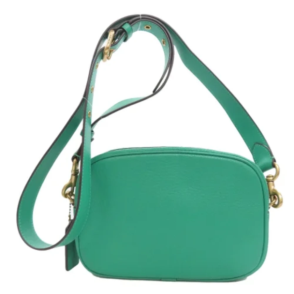 Coach Pre-owned Leather shoulder-bags Green Dames