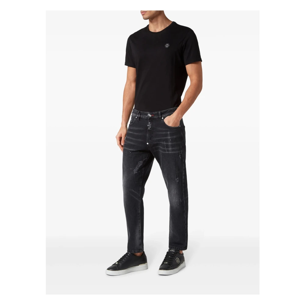 Philipp Plein Detroit Jeans Black Heren