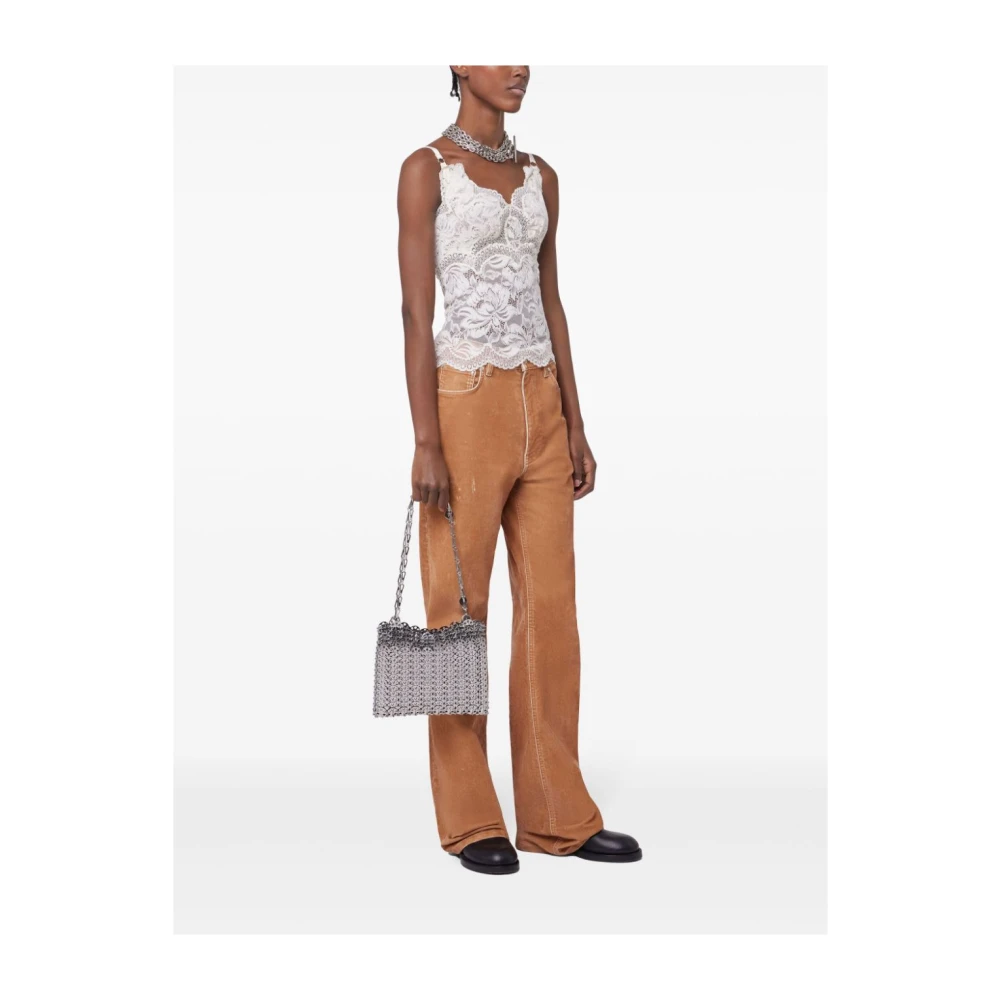 Paco Rabanne Ivoor Top voor Vrouwen Beige Dames