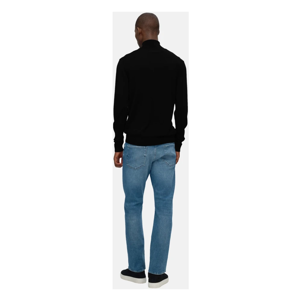 Selected Homme Geribbelde coltrui Black Heren