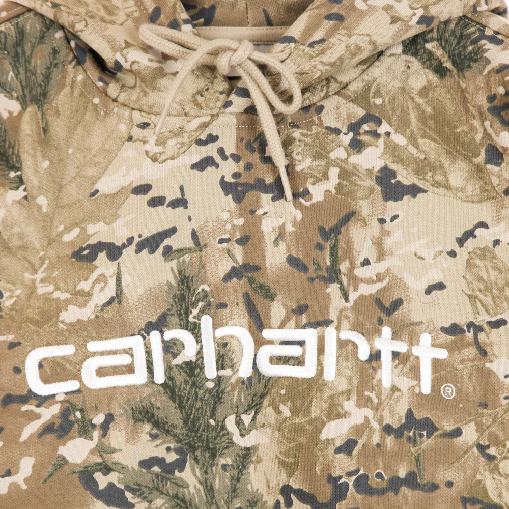 Carhartt WIP Hoodie Camo Woestijn Wit Brown Heren