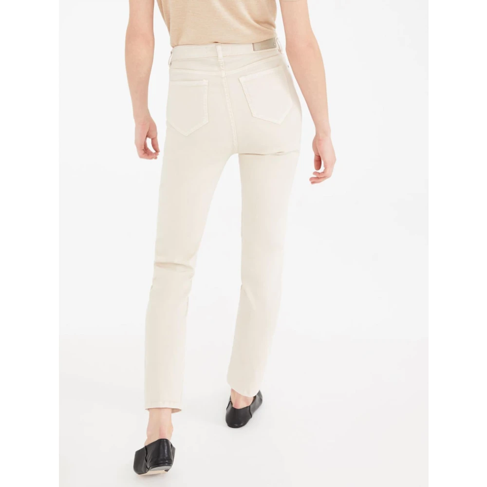 Max Mara Lange Broek Beige Dames