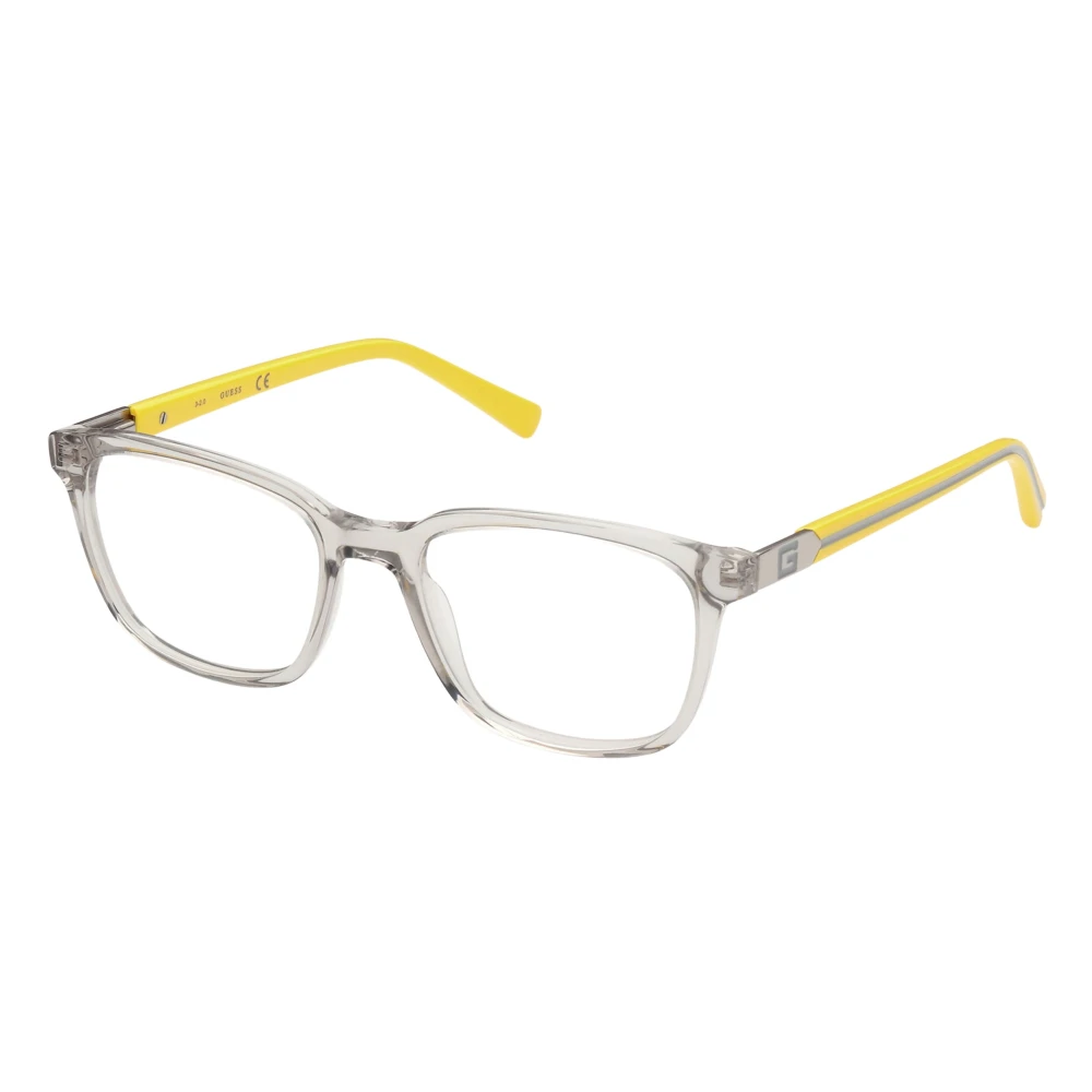 Guess Yellow Glasses, Unisex, 49 Mm, Square Eyeglass Frame