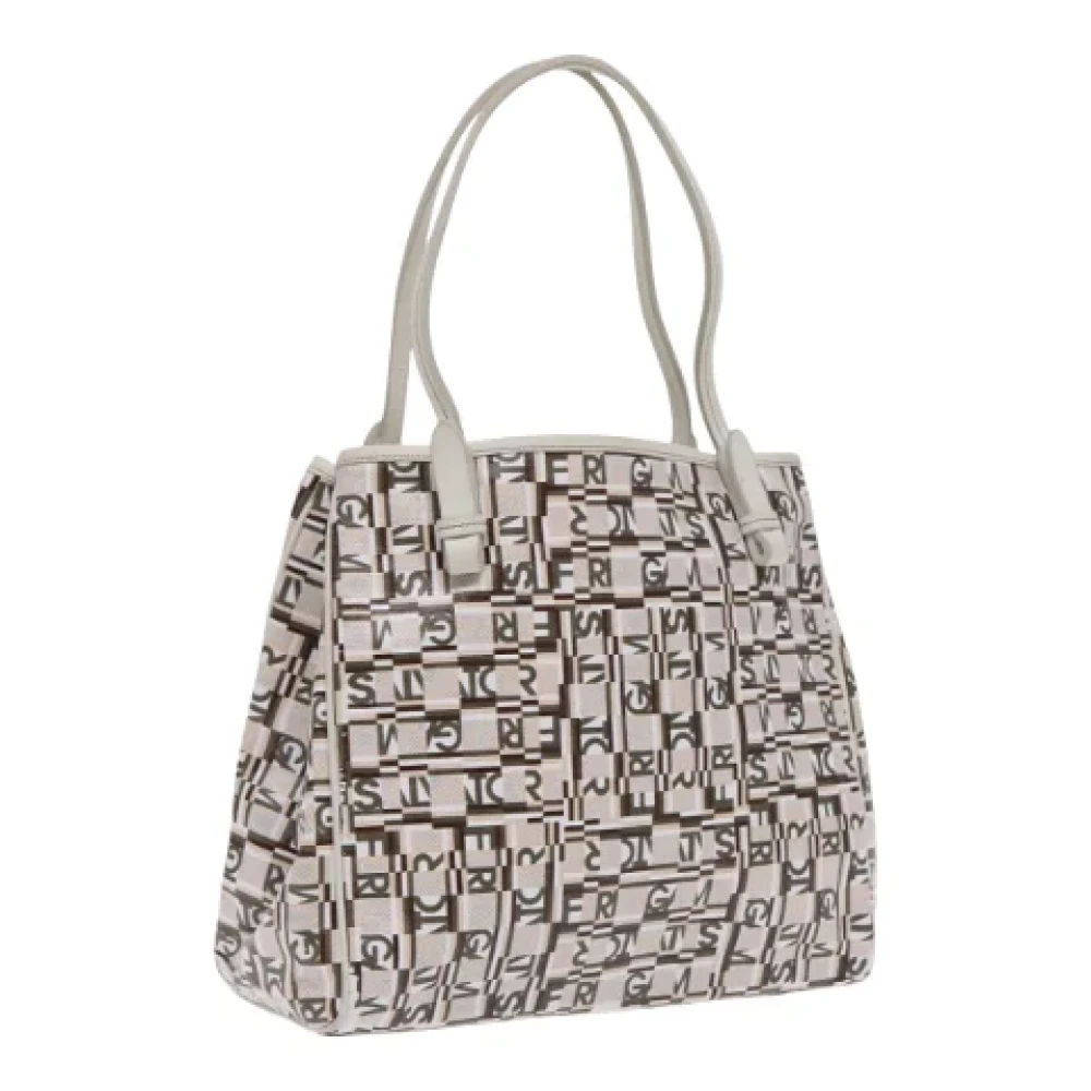 Salvatore Ferragamo Pre-owned Leather handbags White Dames