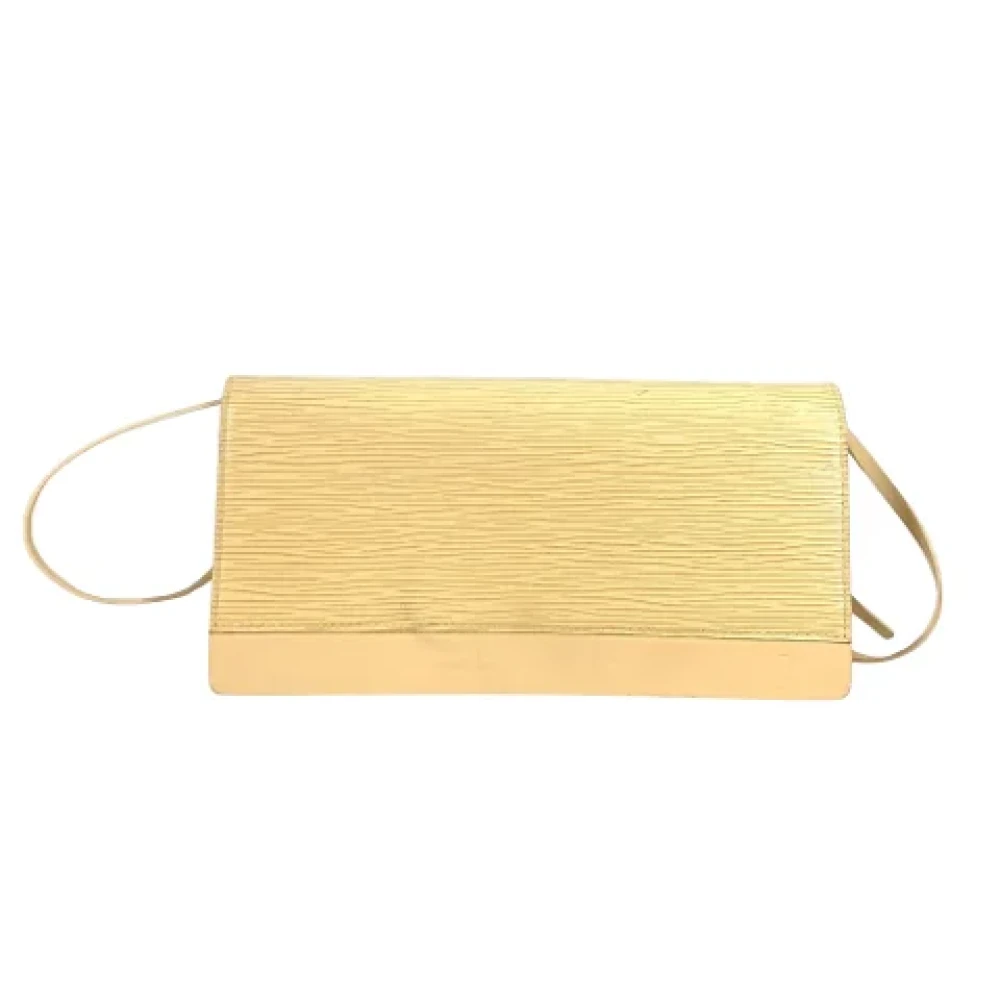 Louis Vuitton Vintage Pre-owned Leather clutches Yellow Dames