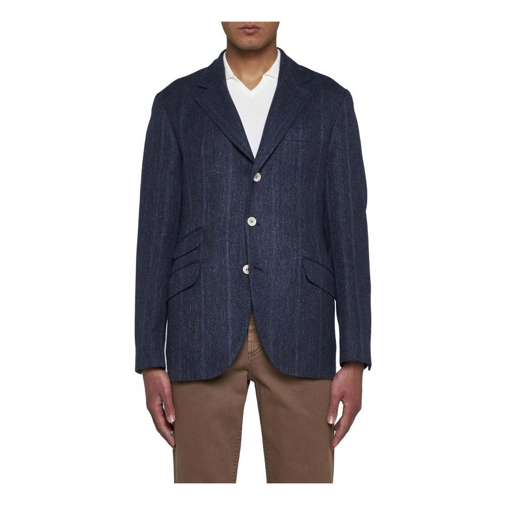 BRUNELLO CUCINELLI Blauwe Herenjassen Blue Heren