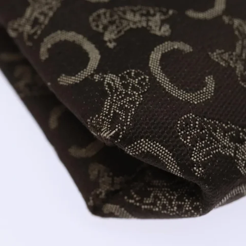 Celine Vintage Pre-owned Canvas clutches Brown Dames