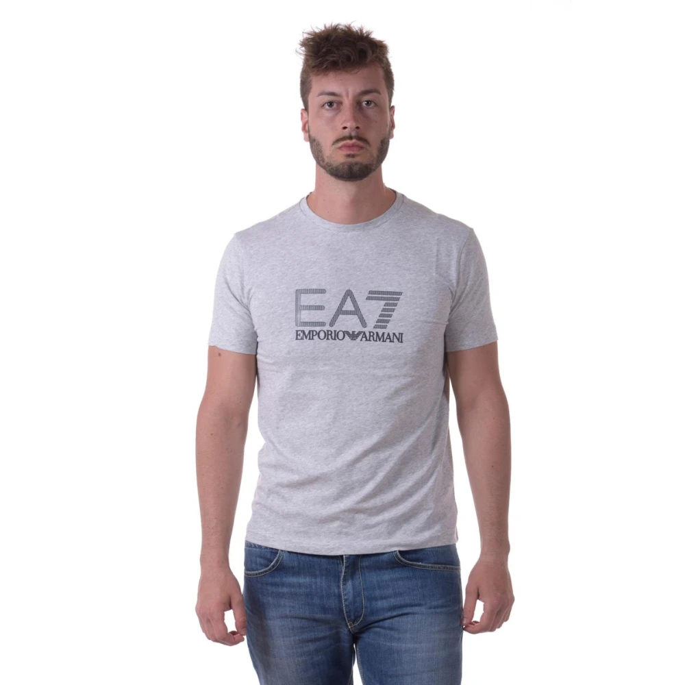 Emporio Armani EA7 Stilren Sweatshirt för Män Gray, Herr