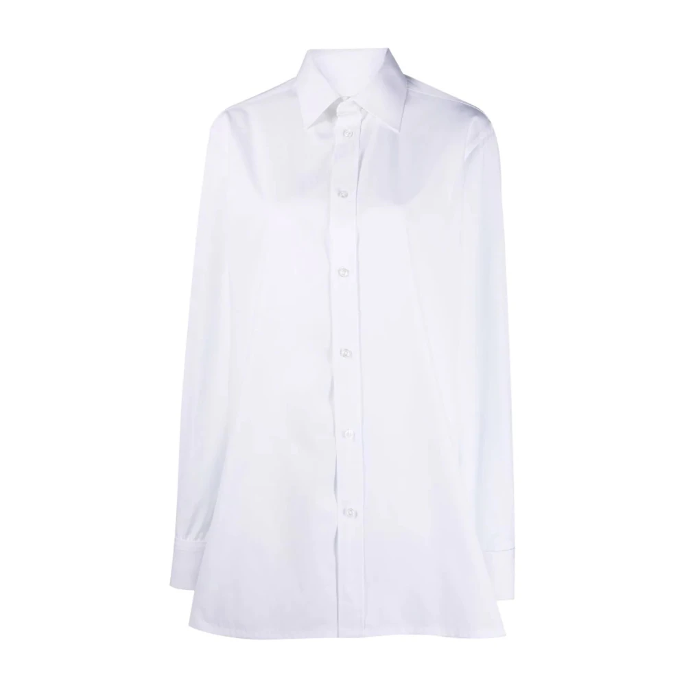Maison Margiela Women's White Cotton Shirt - Shirts - Xs - Blouses & Shirts