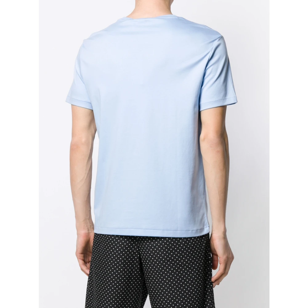Polo Ralph Lauren Geborduurde Slim Fit Katoenen T-shirt Blue Heren
