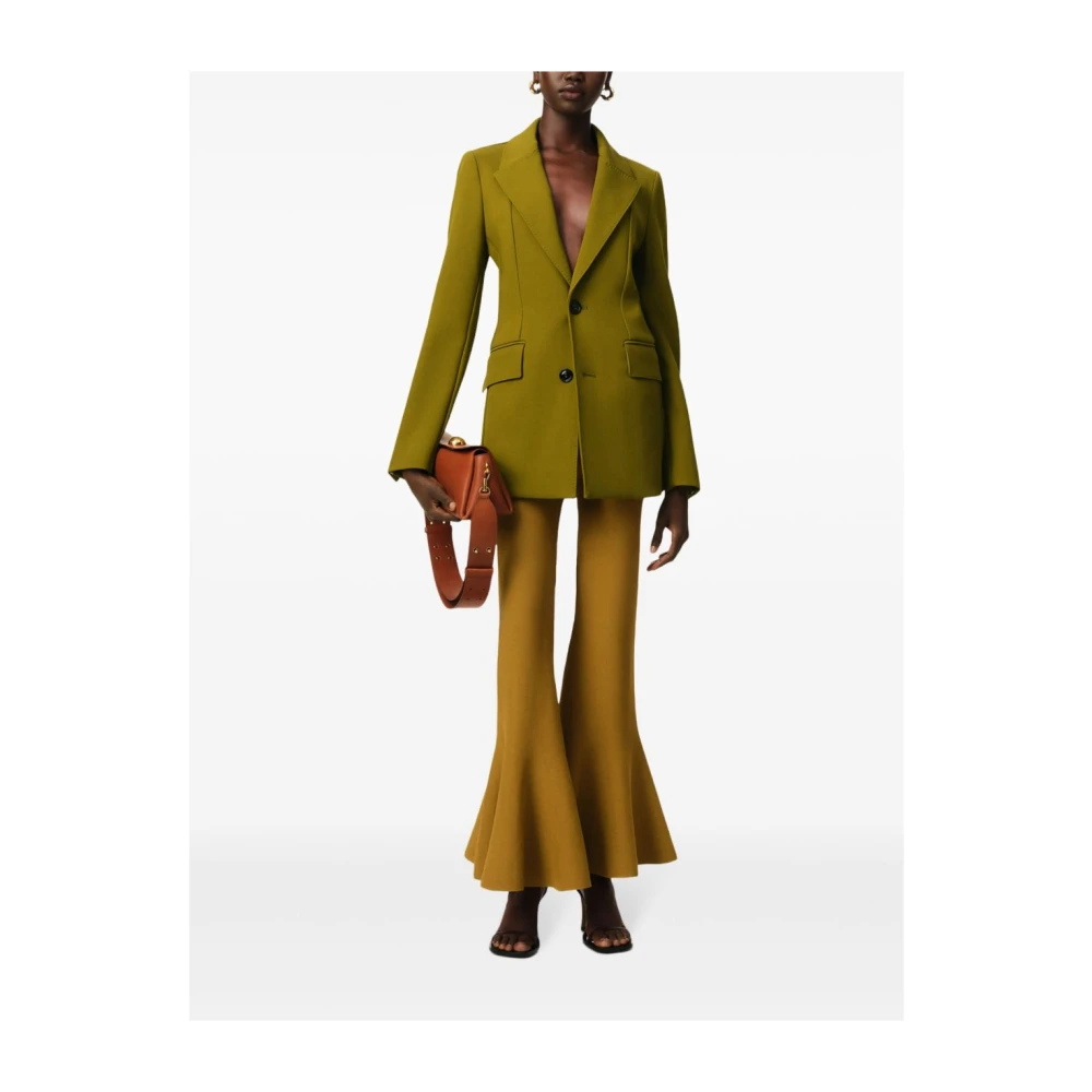 Ami Paris Groene jas met voorknoopsluiting Green Dames