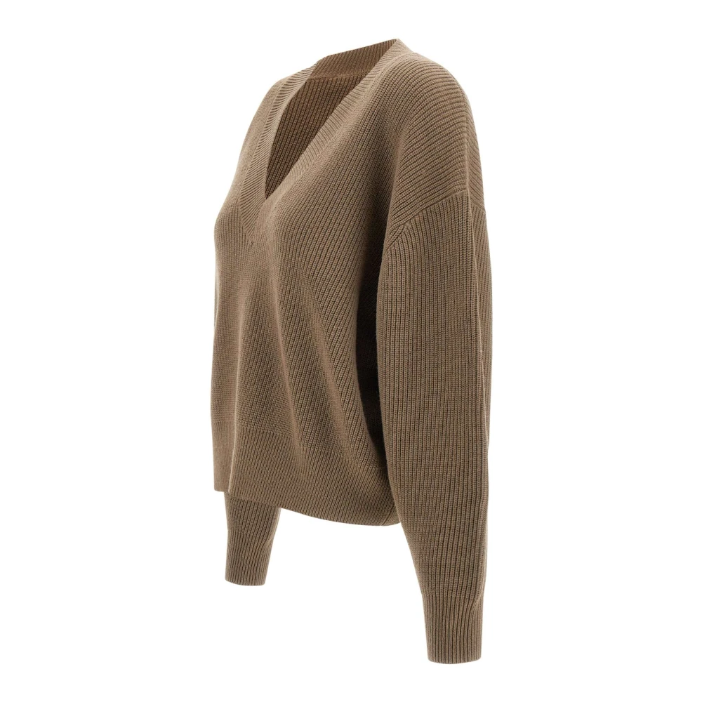 IRO Bruine Wol Zijde Kasjmier Trui Brown Dames