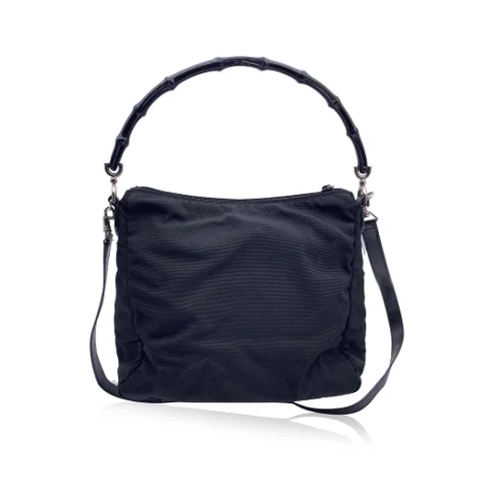 Gucci Vintage Pre-owned Fabric shoulder-bags Black Dames