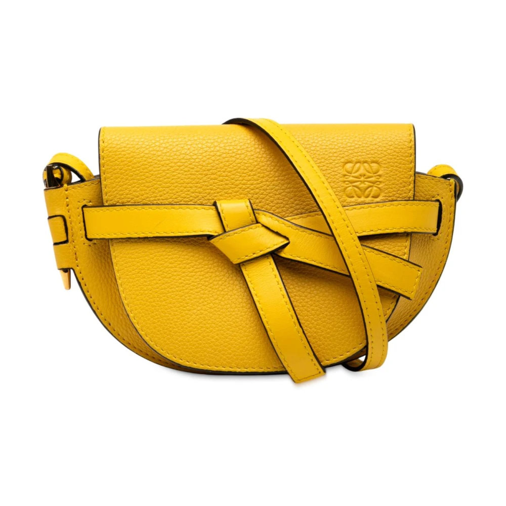 Loewe Pre-Owned Women's Yellow Pre-Owned Saddle Bag