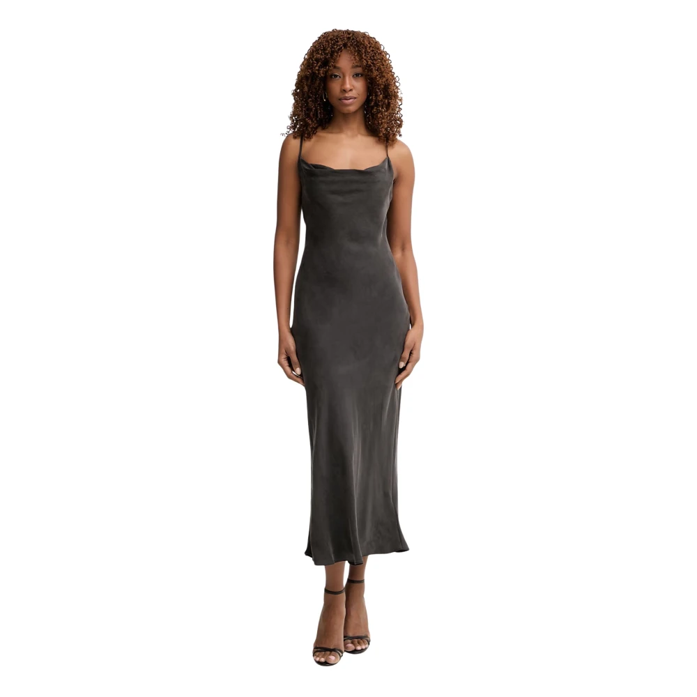 Guess Damen Schwarz Langes Kleid, Akilina - Bild 3