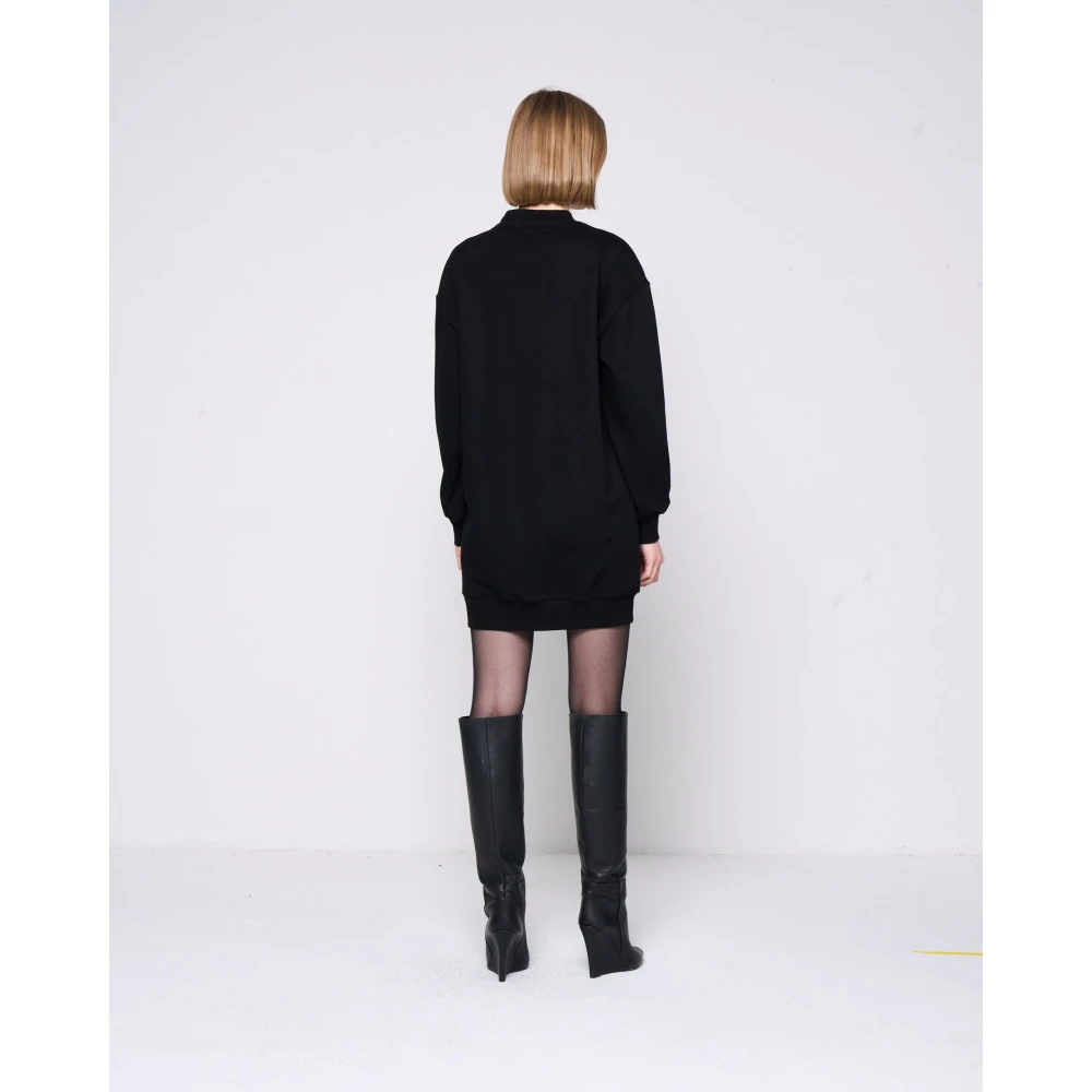 Silvian Heach Zachte Stofjurk met Decoratieve Details Black Dames