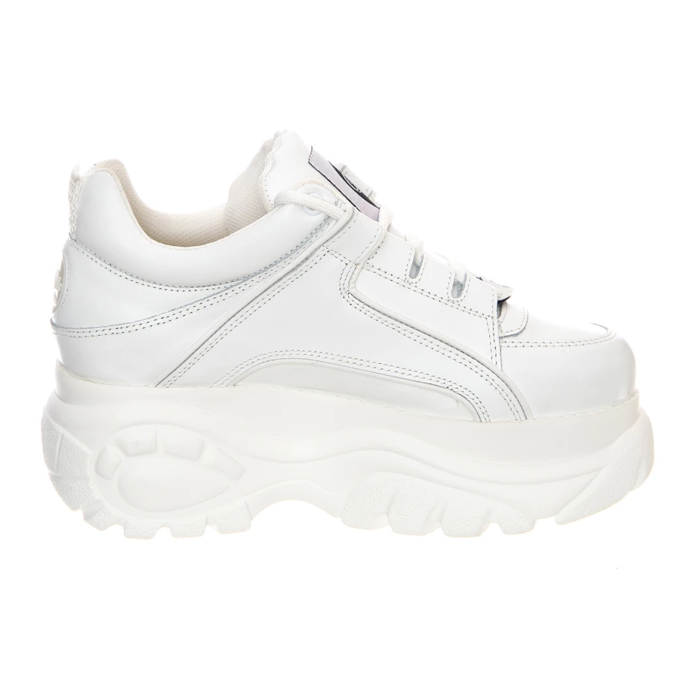 Buffalo Vita Läder Profil Sneakers för Kvinnor White, Dam