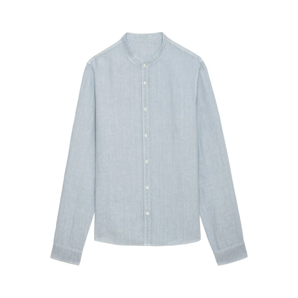 Zadig & Voltaire Men's Blue Casual Shirts, S, Stylish Shirt For