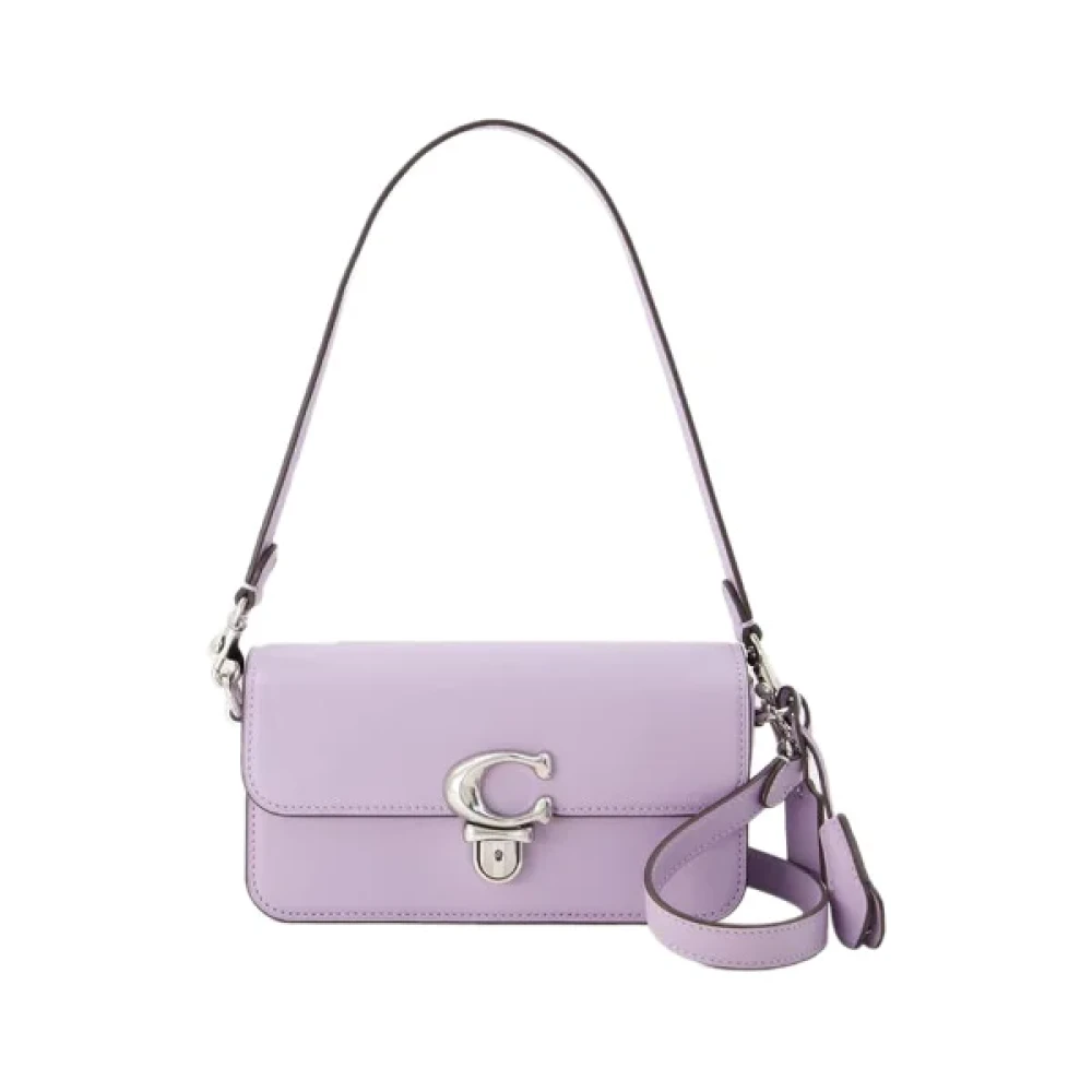 Coach Pre-owned Leather shoulder-bags Purple Dames