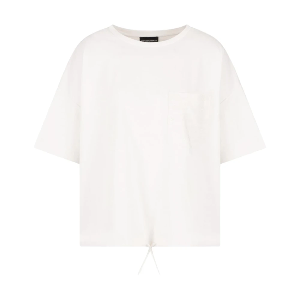 Emporio Armani Stijlvolle Sweatshirts en Hoodies Collectie White Dames