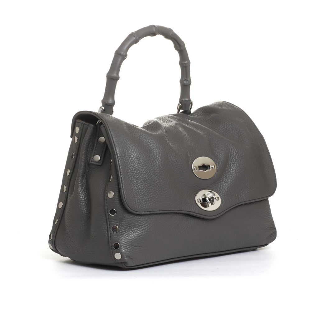 Zanellato Stijlvolle Bamboe Handvat Handtas Gray Dames
