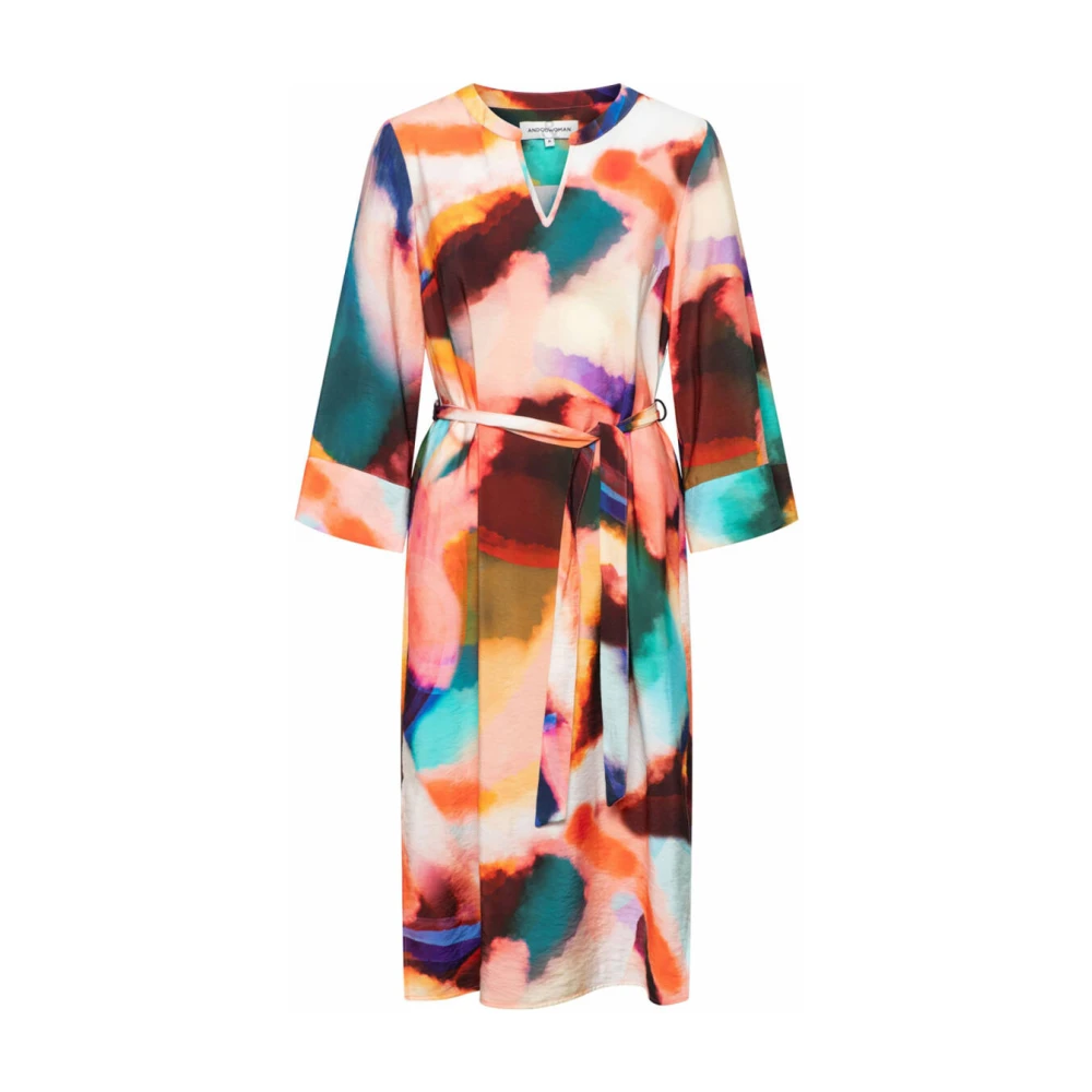 &Co Woman Alessia Multi Color Jurk Multicolor Dames