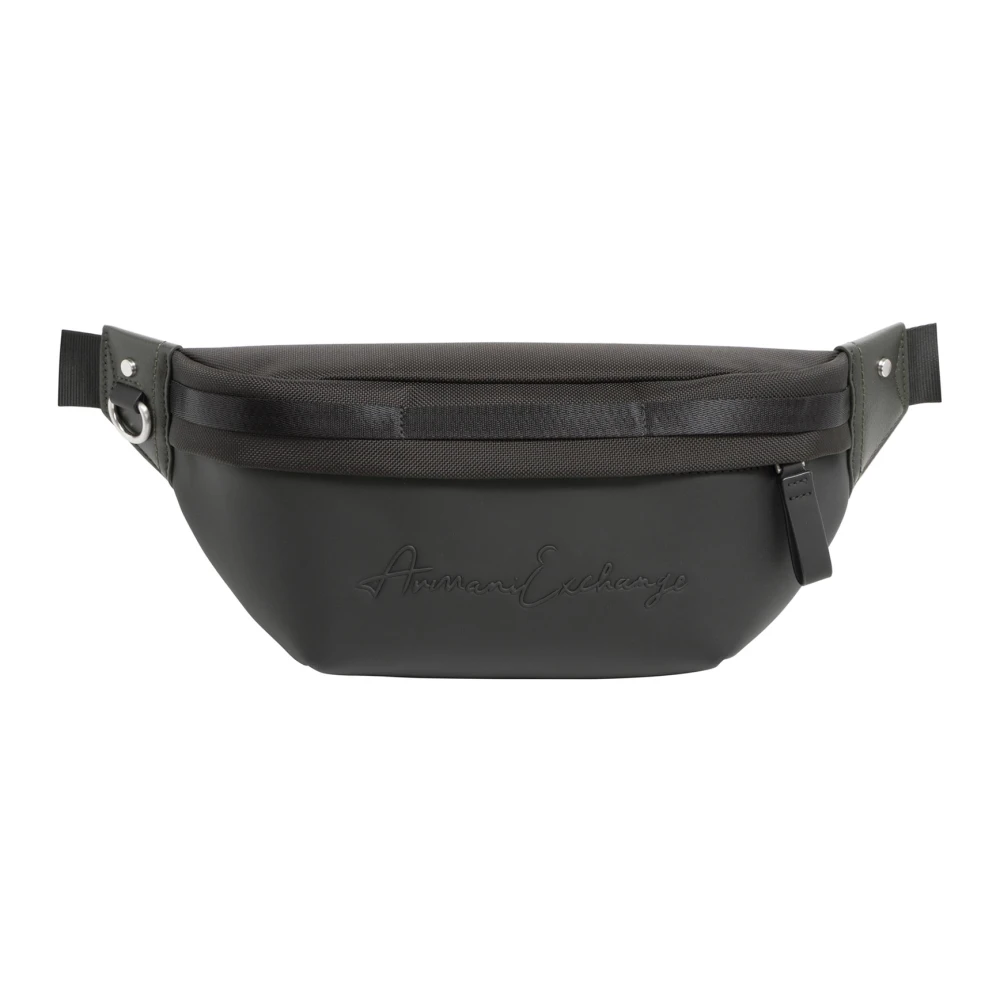 Armani Exchange Stijlvolle Heuptas met Verstelbare Band Black Heren