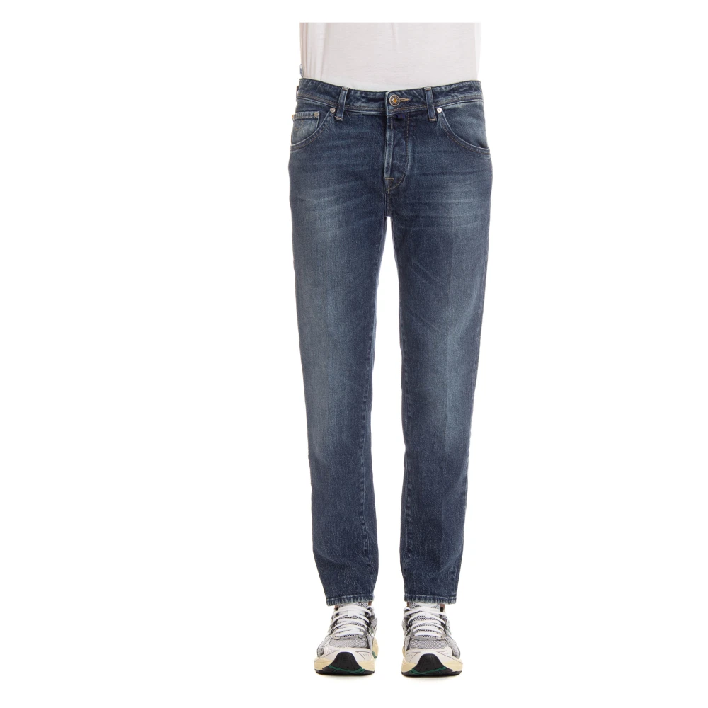 Jacob Cohën Luxe Denim Jeans met Speciaal Label Blue Heren