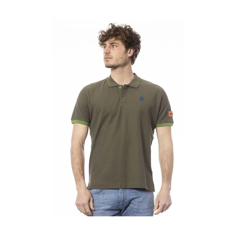Invicta Groen Katoenen Poloshirt met Logo Green Heren