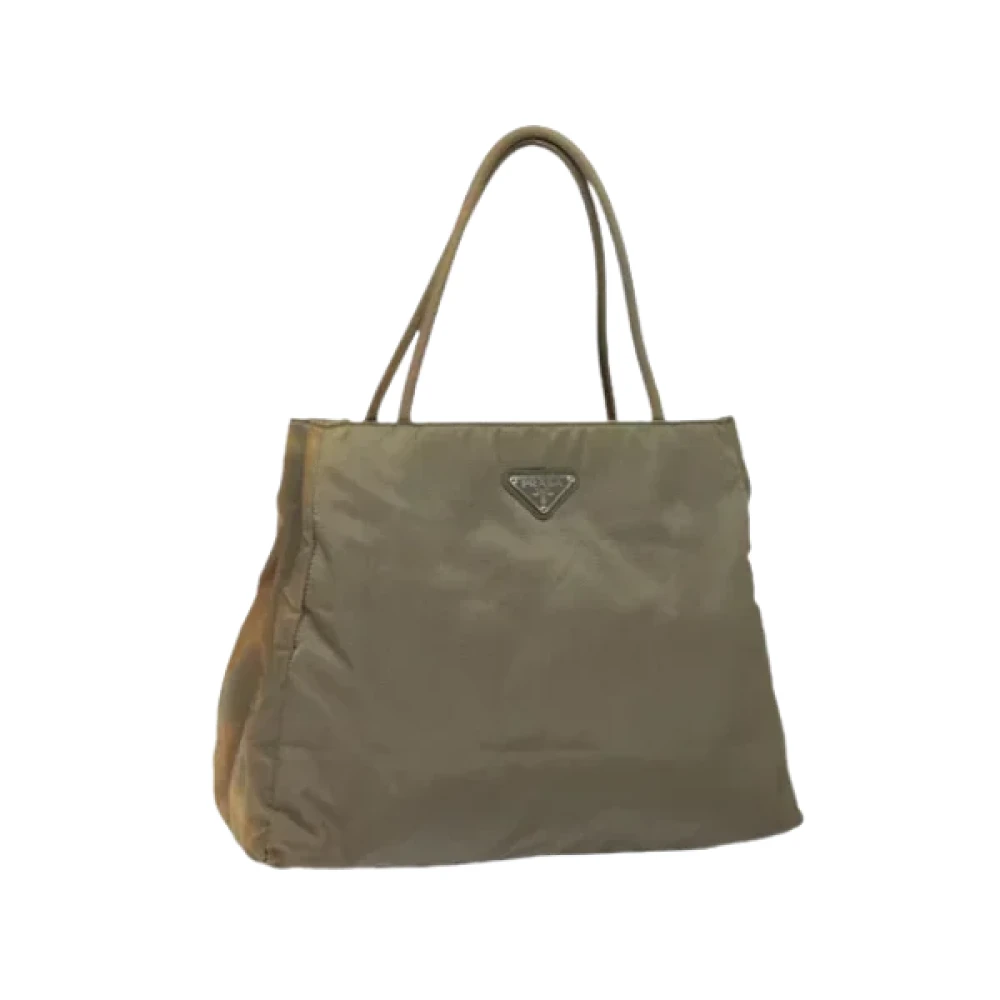 Prada Vintage Pre-owned Nylon prada-bags Brown Dames